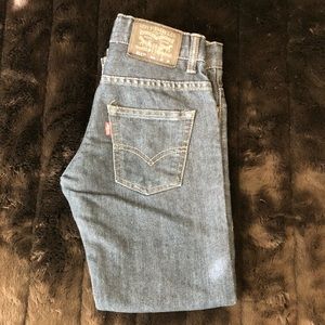 Levi’s dark wash denim